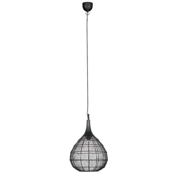 Lampa wisząca SORAYA 365440132 Trio drop zwisająca do sypialni czarny