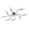 Wielopunktowa lampa sufitowa Hal 81610 retro miedziany cyna