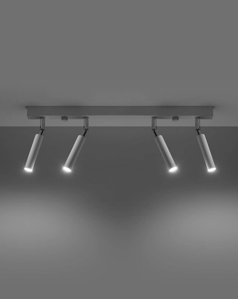 Plafon LAMPA industrialna SL.0905 metalowa OPRAWA sufitowe tuby regulowane białe