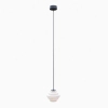 Szklana lampa wisząca Filo Milky 9002PL_G1_L do jadalni czarna biała