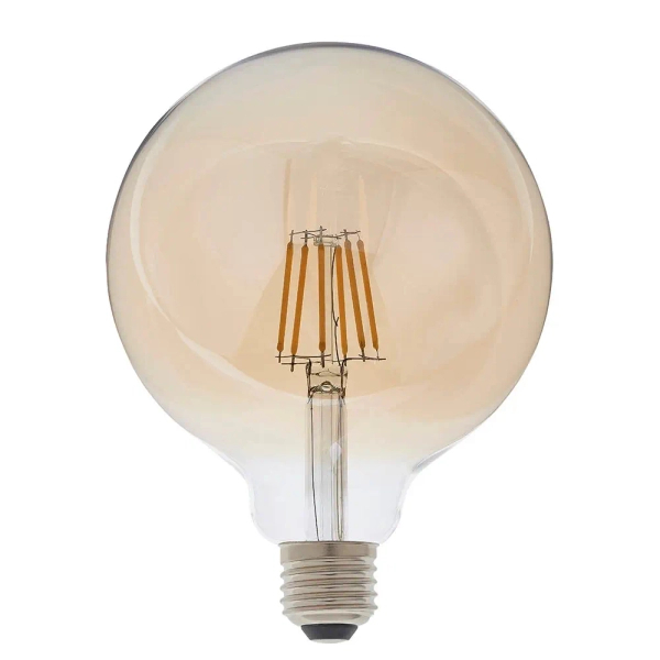 Kulista żarówka Globe filament E27 93031 LED 6W 2500K bursztynowa