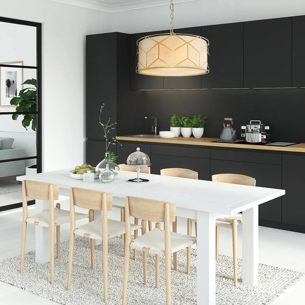 Lampa wisząca Messina H223PL-03G dekoracyjna druciana złota