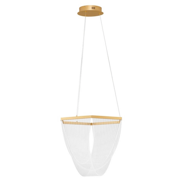 Lampa zwisająca HUARAL LE44435 LED 35W 3000K do salonu siatka złota