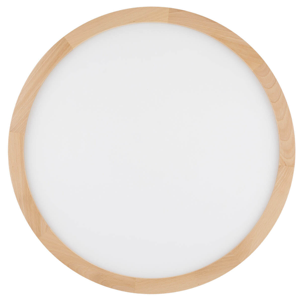 Nasufitowa lampa do łazienki Aqua 18008 LED 45W 3000-6500K round drewniana biała