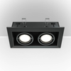 Oprawa wpuszczana modułowa podwójna LED 50W czarna Modern OUTLET