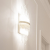 Glamour LAMPA ścienna REYKJAVIK W02073CP Cosmolight salonowy kinkiet kryształowy pałacowy szampański
