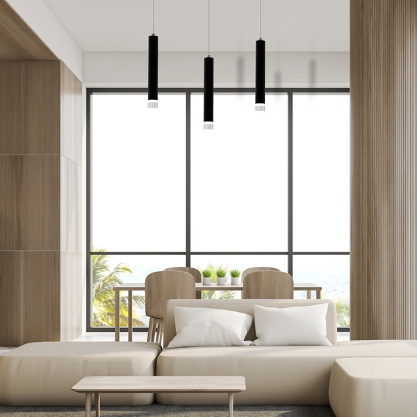 Listwa LAMPA wisząca CARBON ML183 Milagro metalowa OPRAWA zwis LED 15W 4000K sufitowa tuby czarne