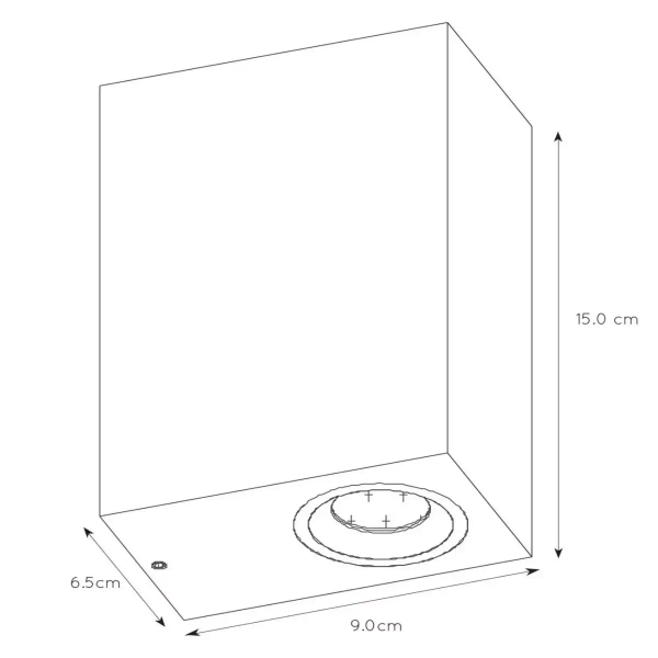 Podłużna lampa ścienna ZORA 22860/10/31 Lucide IP44 dół-góra biała