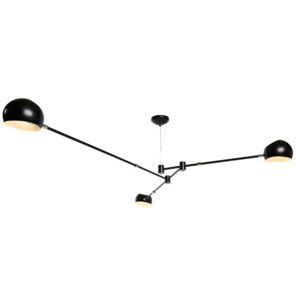 Metalowa lampa wisząca Astronomy ST-5335B-3 BLACK Step balls czarna