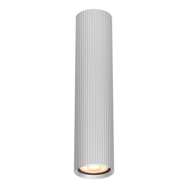 Nasufitowa lampa do gabinetu Rilok CLN-83920-M-ALU tuba metalowa srebrna
