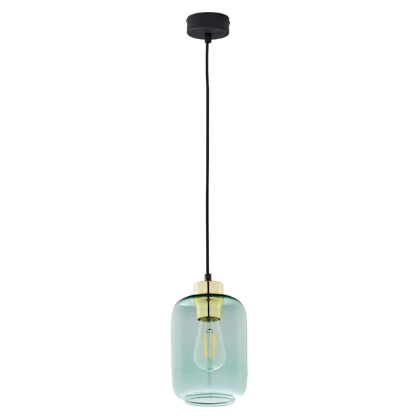 Industrialna lampa wisząca do salonu Marco 6696 TK Lighting szklana zielona