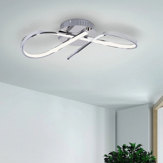 LAMPA sufitowa ANIELA 2187 Rabalux metalowa OPRAWA plafon LED 20W 4000K spirala chrom