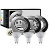 Sufitowe LAMPY wpuszczane OLIN 306227 Polux zestaw 3 okrągłych OPRAW regulowanych LED 10,5W 3000K metalowych czarne