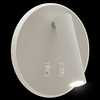Kinkiet LAMPA ścienna OTELLO LED C 03722 Ideus okrągła OPRAWA metalowa LED 6W 3000K + 3W 4000K tuba regulowana biała