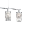 Glamour lampa wisząca Posh R30764006 szklana z kryształkami srebrna do salonu