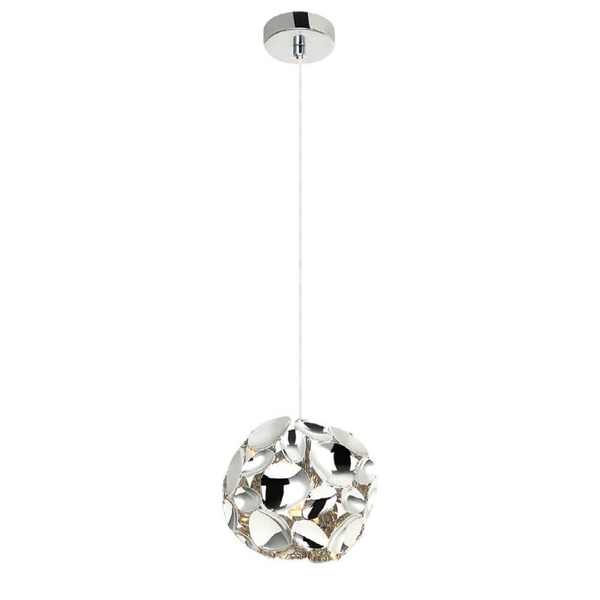 Dekoracyjna lampa wisząca Carera OR80179 okrągła chrom