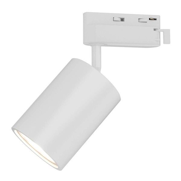 LAMPA sufitowa Kika Track Bianco WH Orlicki Design metalowa OPRAWA do systemu szynowego 1-fazowego biała
