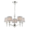 Zwisający żyrandol Marble MAR0538-EH Dar Lighting do salonu pałacowy srebrny