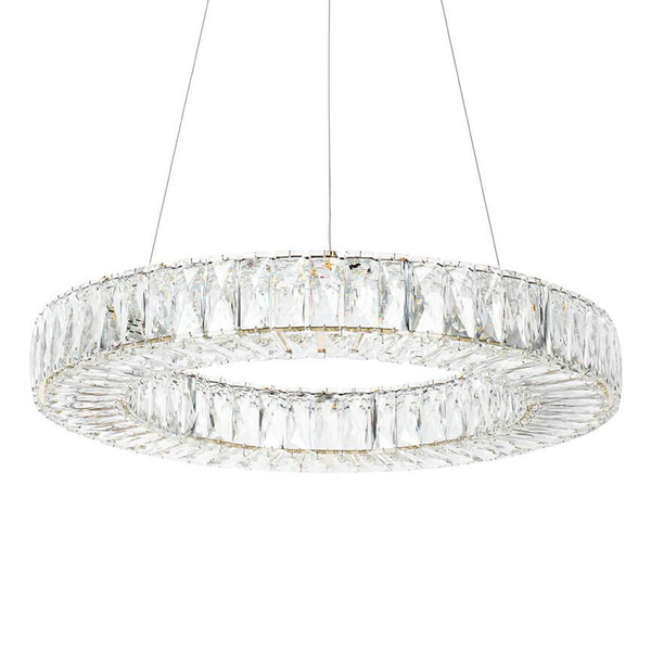 Kryształowa lampa wisząca Allisia MSE010100352 Moosee LED 43W 3000K złota