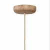 Minimalistyczna lampa wisząca ALUR 11150119 Kaspa do jadalni biała dąb