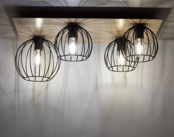 Plafoniera loftowa Cyber 32360 przysufitowe kule metalowe czarne