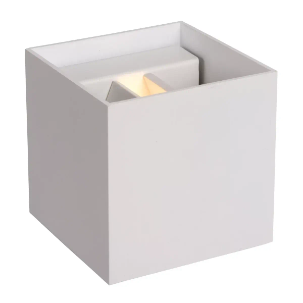Lampa ścienna góra-dół XIO 09217/04/31 Lucide metalowa kostka biała