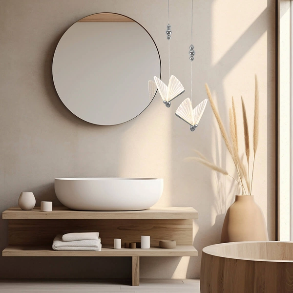 Wisząca lampa motyl Mariposa LP-1715/1P CH LED 8W 3000-6000K chrom