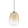 Owalna lampa wisząca JAREVIA LE45125 LED 3W 3000K szklana złota