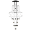 Lampa wisząca Linea XT100-43P-XL Step industrialna geometryczna tuba czarna