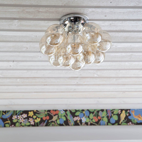 Nowoczesna lampa natynkowa Gross 4200660-5503 By Rydens bubbles bursztynowa