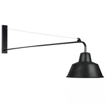 Ścienna lampa do czytania 19231 cylindryczna do salonu czarna