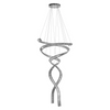Wisząca lampa SPARK przezroczysta chrom AZ6897 2xLED 280W 3000-4000K