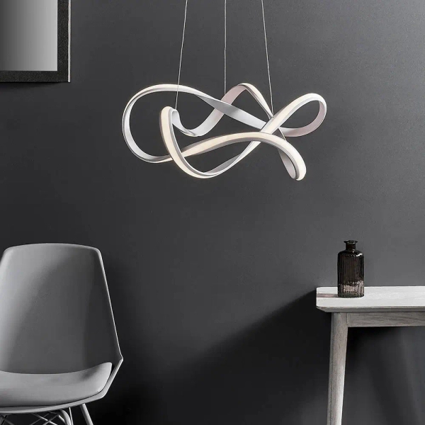 Wisząca lampa wstążka Synergy 81893 LED 41W 3000K ściemnialna biały