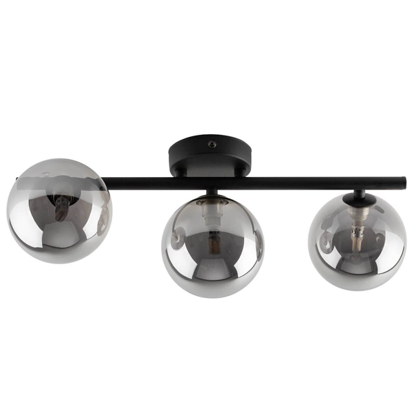 Sufitowa lampa do sypialni Estera 6855 bubbles grafitowa czarna