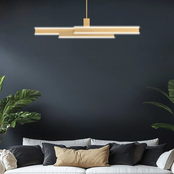 Wisząca lampa belka Cameno QN-CAMENO-LP-BG LED 74W 3000K złoty