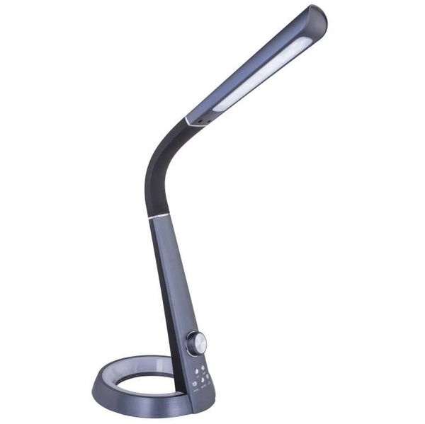 Stojąca LAMPKA biurkowa MITTI 58376B Globo elastyczna LAMPA regulowana LED 8W 3000K - 6300K z portem USB czarna