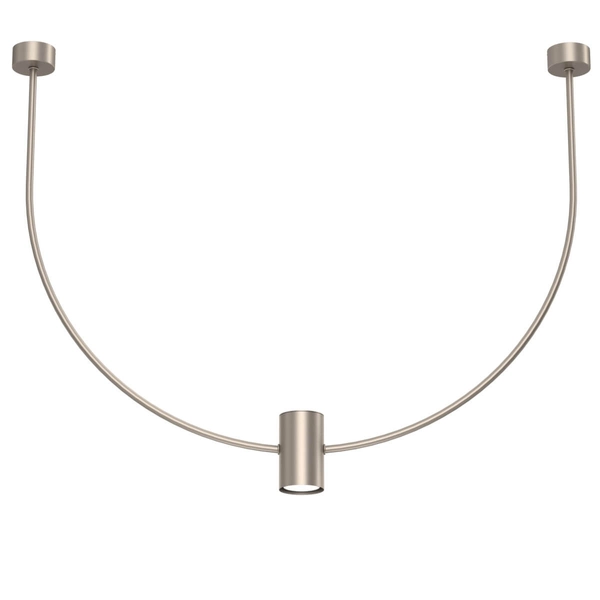 Wisząca lampa sypialniana No.C 5082 Shilo metalowa z regulacją 76cm platynowa