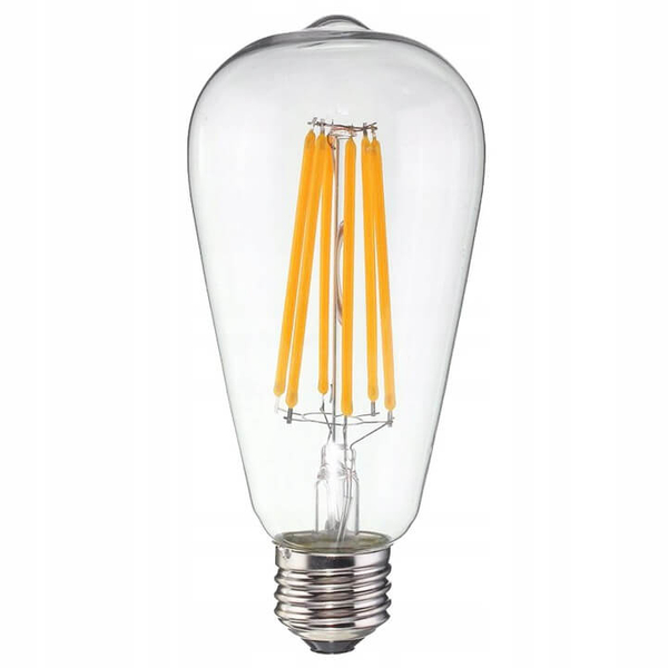 Ogrodowa iluminacja z żarówkami 20 LED 2,5m IP44 czarna ciepła