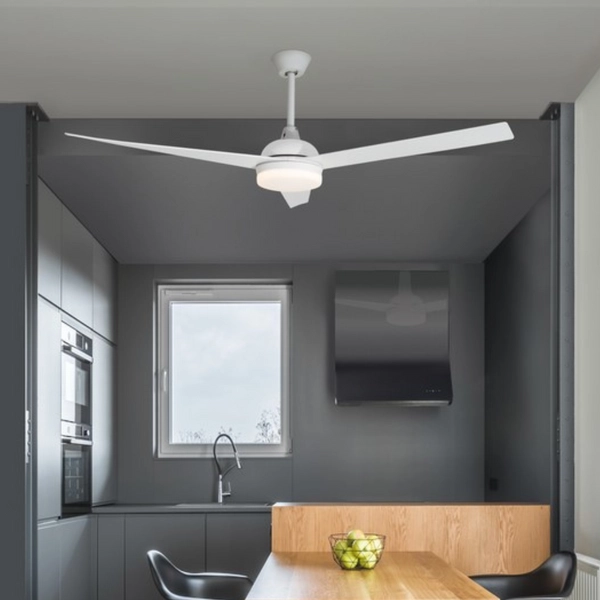 Lampowentylator na sufit FLOW LE42549 Luces Exclusivas LED 18W 3000K biały