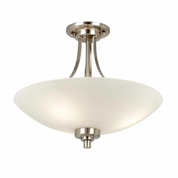 Szklana lampa sufitowa Welles WELLES-3SC Endon podtynkowa chrom biały