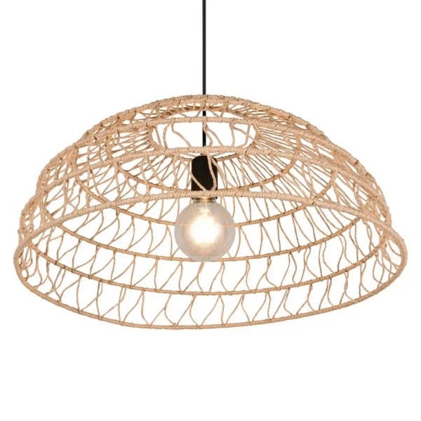Salonowa lampa wisząca boho PAULETTE R36141026 czarny brązowy