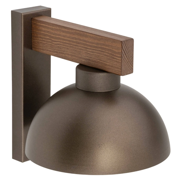 Kinkiet naścienny Oslo 6279 kopuła japandi do sypialni brązowy