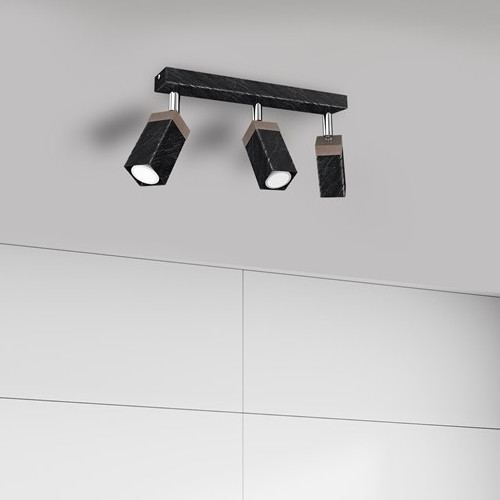 Sufitowa lampa SOLO MLP7473 Milagro regulowana do biura czarna