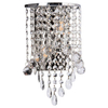 LAMPA ścienna VEN K-E 1346/2 CR glamour OPRAWA kryształowa LED 9W 4000K kinkiet chrom przezroczysty
