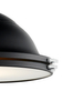Industrialna LAMPA wisząca NAUTILIUS L 10269106 Kaspa metalowa OPRAWA okrągły ZWIS na łańcuchu czarny