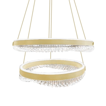 Pierścieniowa lampa wisząca glamour PRECIOSA ML1000 LED 85W 4000K złota