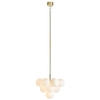 Modernistyczna LAMPA wisząca MERLOT 107903 Markslojd szklana OPRAWA zwis kule balls białe złote