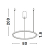 Loftowa lampa wisząca TOLUCA LE42784 do holu LED 48W 3000K biała