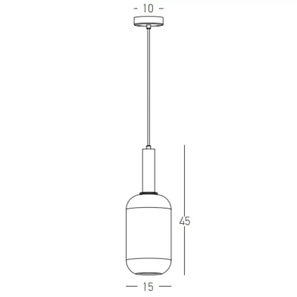 Szklana lampa wisząca 22070 do kuchni nad stół biała złota