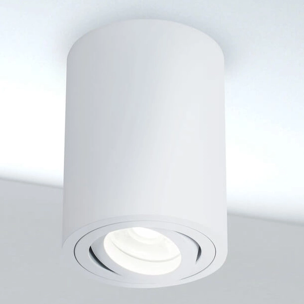 Lampa nastropowa tuba Atom C016CL-01W regulacja kąta światła biała